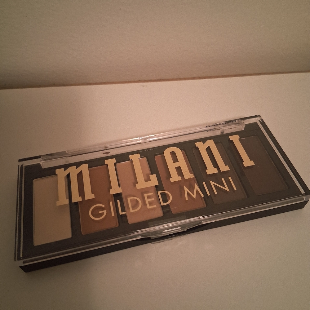 Milani Gilded Mini Eyeshadow Palette - Cream and Brown Tones